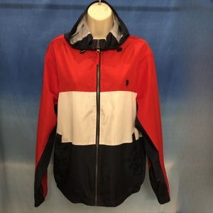 Red White & Blue U.S. Pollo Rainjacket